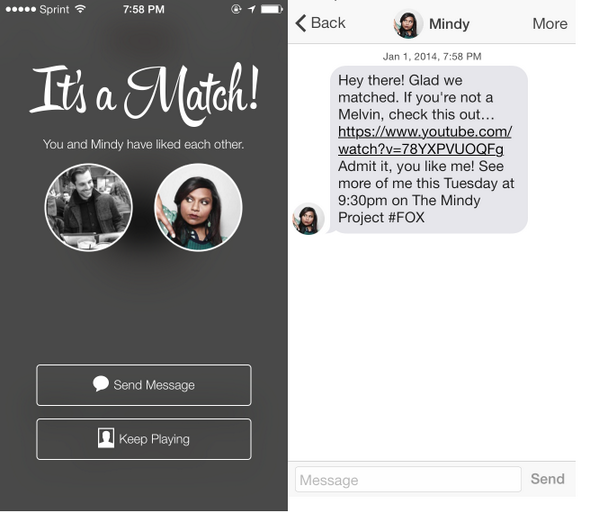 Growth Marketing Tinder Mindy Project ad.png