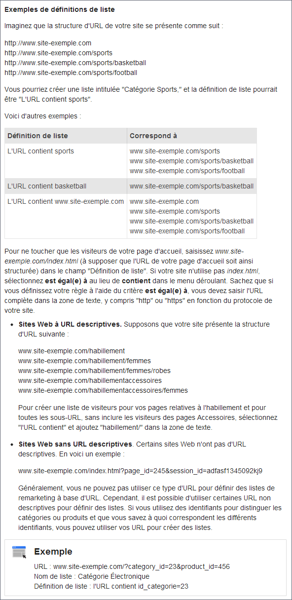 Exemple de listes de remarketing exemple-de-listes-remarketing